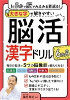 １日５分で脳がみるみる若返る！大きな字で解きやすい脳活漢字ドリル６か月