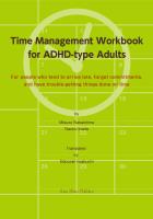 Time Management Workbook for ADHD-type Adults《E-Book》　For people who tend to arrive late, forget commitments, and have trouble getting things done on time